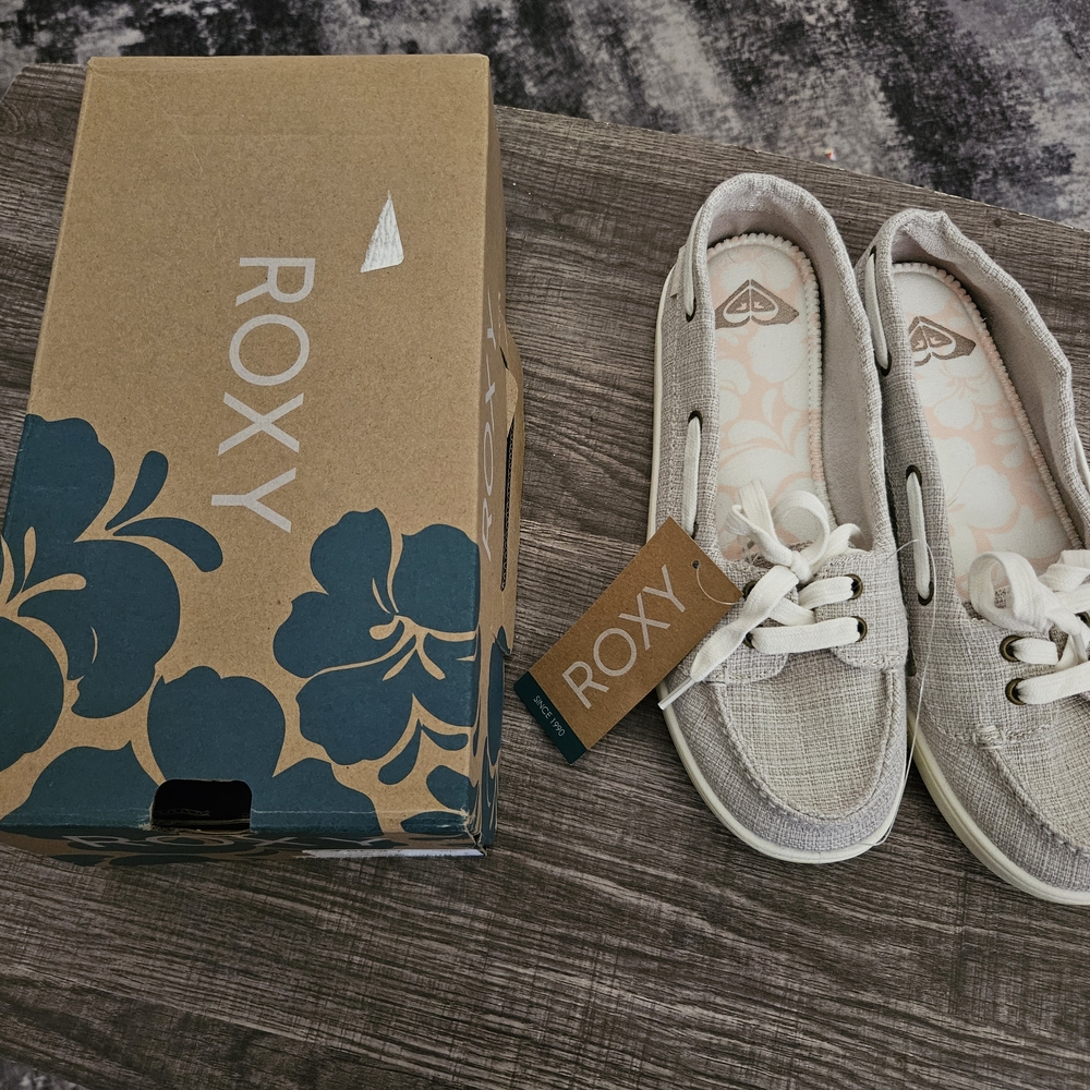Roxy Beige Casual Sneakers Sz 8